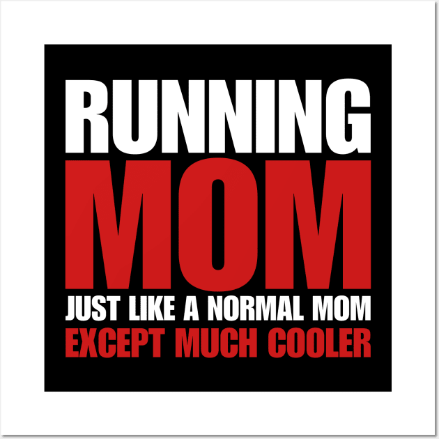 funny running mom Wall Art by Drawab Designs